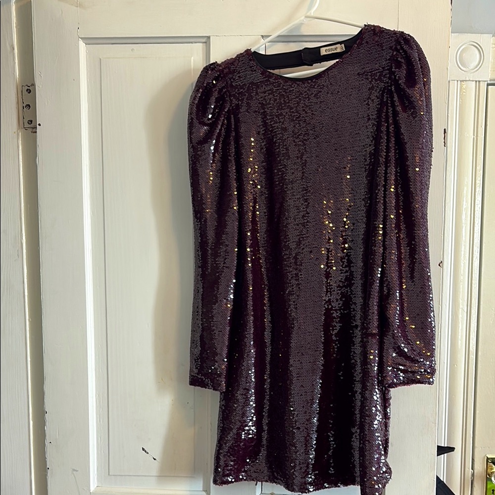 Fun AF backless sequined minidress, NWOT